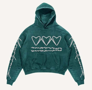 Sudadera con capucha para hombre de corte regular 100% algodón con cremallera otoño sol desvanecimiento ácido lavado negro Vintage desteñido logotipo personalizado serigrafiado - Product Image 3