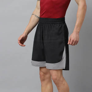 กางเกงขาสั้นบาสเก็ตบอลของผู้ชายติดโลโก้ออกแบบได้ตามต้องการมีลายแวกซ์ตกแต่งผ้าตาข่ายใส่เล่นกีฬา - Product Image 2