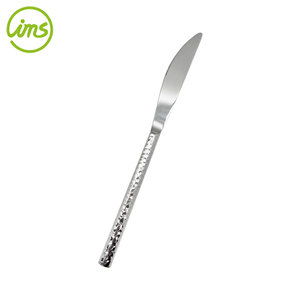 Premium Hammered Handle Serrated Blade Stainless Steel <b>Dinner</b> <b>Knife</b> - Product Image 5