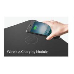 Stazione di ricarica wireless Jet-Line con porta USB per caricare smartphone e altro ancora - Product Image 3