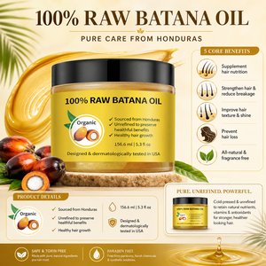 Aceite de Batana sin refinar para el cuidado del cuero cabelludo y cabello seco y dañado, que proporciona suavidad, tersura y previene la rotura. - Product Image 5