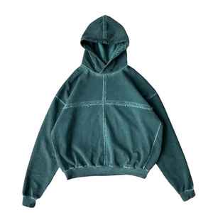 El mejor producto 80% Algodón y 20% poliéster con capucha lavada con ácido para hombres y sudaderas con capucha de gran tamaño personalizadas - Product Image 1