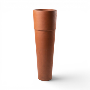 Gerabah Raksasa Arohana - Jarrón de Cerámica Rústico para Piso, Maceta Decorativa Grande - Product Image 1