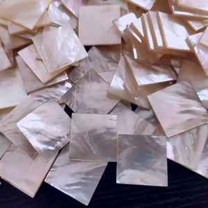 แผ่นเปลือกหอยธรรมชาติสีขาวเปลือกหอยมุกงานฝีมือไม้กางเขนขัดเงาเครื่องประดับตกแต่งบ้าน - Product Image 4