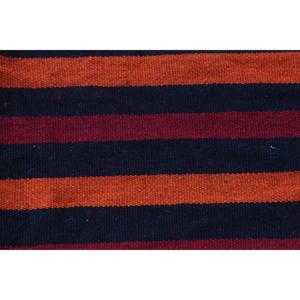 1.4x10.3 ft Rug, Vintage Turkish <b>Runner</b> Rug, <b>Red</b> Kilim Wool Rug - Product Image 5