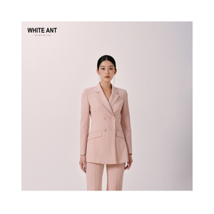 Blazer de manga larga para mujer, traje de 4 botones con doble botonadura para mujer, Blazers HELMER NOTCHED BLAZER 85% poliéster 15% Spandex - Product Image 1