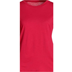 Nouveau T-shirt personnalisé pour femme, col rond, manches courtes, uni, respirant, en tissu polaire écologique gaufré - Product Image 3