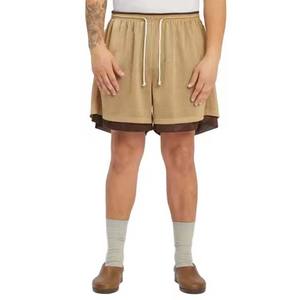 Pantalones cortos de algodón y poliéster de verano con logotipo personalizado para hombre, pantalones cortos de hombre informales con estampado de letras estilo Hip Hop para exteriores - Product Image 2