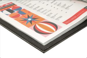 Couvertures et supports de menu en cuir PU de qualité restaurant 9x12 pouces pour présenter des fournitures pour hôtels et restaurants - Product Image 3