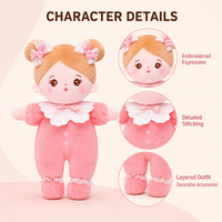 Peluche personnalisée de 10 cm, costume d'animal rose, adorable mini personnage en peluche, jouet OEM ODM, vente en gros, cadeau