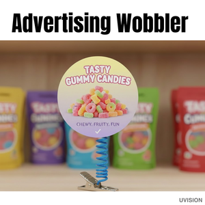 Afficheur publicitaire personnalisé en mousse avec ressort métallique pour supermarché et magasin de détail - Product Image 5