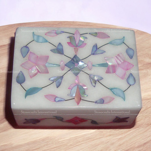 Best Quality Lightweight Mother Pearl Jewelry Storage Box Stonecrafts International 10x7.5 cm for Home Decoration Custom - Product Image 1