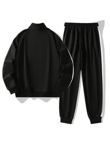 Survêtement Automne Hiver Hommes Nouveau Design Motif Solide Tendance Grande Taille Prix de Gros - Product Image 2