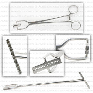 LIKAMED Purse <b>String</b> Forceps 55mm Jaw Overall Length 24cm 30cm 33cm Germany Stainless CE Mark - Product Image 6
