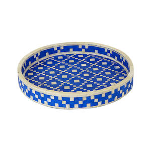 Sang Trọng Ấn Độ Handmade Hiện Đại Xương Inlay Vỏ Biển Khay Mẹ Ngọc Trai Phục Vụ Khay Cho Ăn Uống Trực Tiếp Nhà Bếp Truyền Thống Nhà - Product Image 3