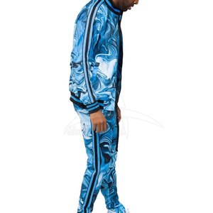 Survêtement d'hiver décontracté pour homme de haute qualité, respirant, uni, avec impression de logo personnalisé - Product Image 5