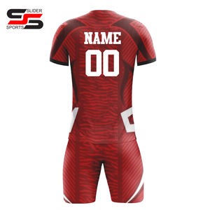 Camisetas de fútbol de poliéster 100% personalizadas Ropa de fútbol transpirable Adultos Impresión digital Nombre personalizado Logotipo Servicio OEM Nuevo - Product Image 6
