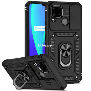 Lichicase nuovi arrivi Heavy Duty magnetico anello di metallo Stand Cover del telefono per <span class=keywords><strong>Realme</strong></span> <span class=keywords><strong>C11</strong></span> C20 C20A <span class=keywords><strong>custodia</strong></span> per cellulare - Product Image 2