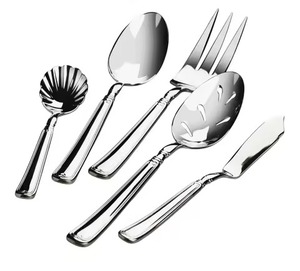 ชุดมีดแปรงโลหะสุดหรูช้อนสแตนเลสส้อมมีดอุปกรณ์บนโต๊ะอาหารสำหรับตกแต่งบ้านห้องครัวและรับประทานอาหาร - Product Image 2