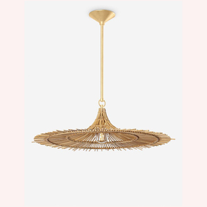 Eco-Inspired Pendant Lamp Artfully <b>Crafted</b> Rattan and Jute Shade with Seagrass Weave for Sophisticated Lighting Design - Product Image 5