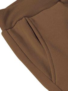 ชุดกีฬาผู้ชายคุณภาพพรีเมียมแบบสองชิ้น ผ้าฝ้าย 100% น้ำหนักเบา แห้งเร็ว ระบายอากาศได้ดี เหมาะสำหรับออกกำลังกาย วิ่งจ๊อกกิ้งในฤดูหนาว - Product Image 2