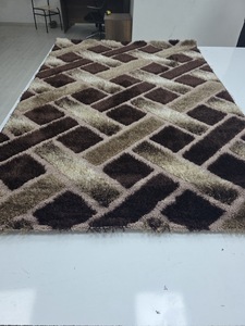 Tapis turc en jute Adiva Shaggy, réversible, à poils moyens, avec envers en latex, fabriqué à Gaziantep - Product Image 6