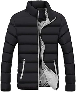 MOOVA TEXTILOES 2025 Veste matelassée légère pour homme de qualité supérieure avec col montant et fermeture éclair Veste d'hiver en duvet matelassée coupe-vent - Product Image 2