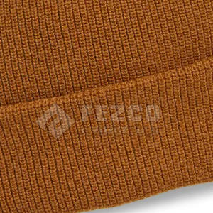 Nouveau design personnalisé de chapeaux de bonnet/bonnet en coton riche 100% chapeaux de bonnet en jacquard doux quotidiens en laine - Product Image 4