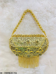 Elegante embrague de hierro hecho a mano de cristal y metal, accesorio de lujo para ropa de fiesta de mujer y ocasiones especiales, bolsos de noche - Product Image 2