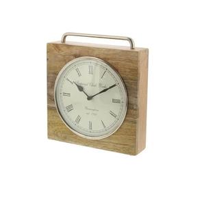 Belle fabriquée à la main pour l'horloge de Table en bois de manguier Design moderne mouvement à Quartz montre électronique pour la maison et le bureau pour les cadeaux - Product Image 2