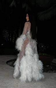 Elegante vestido de noche de longitud completa para damas transpirable malla de polietileno exquisito bordado con cuentas característica antiestática para cóctel - Product Image 2