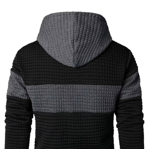 Men's Summer Fashion Regular Fit Color <b>Matching</b> Print Casual Breathable Quick Dry <b>Long</b> Sleeve Hoodie for Street Outdoor - Product Image 1