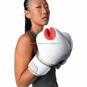 Guantes de boxeo profesionales personalizables Top-Quty PU cuero con cordones Kickboxing Muay Thai diseño de entrenamiento características de perforación - Product Image 4