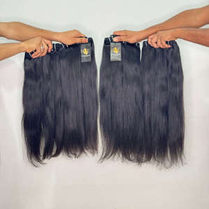 Proveedores de cabello virgen al por mayor, cabello indio natural con cutículas alineadas, paquetes de cabello rizado vietnamita natural. - Product Image 2