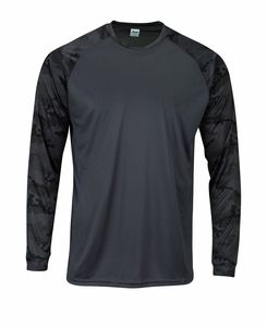 Camiseta de pesca de manga larga de torneo con protección UV personalizada al por mayor para hombres técnica de sublimación impresa impermeable a prueba de viento - Product Image 1