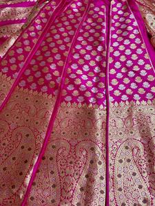 Wholesale Traditional <b>Indian</b> Luxury Woven 100% Silk Brocade Fabric Printed Pattern Wedding Dress Sarees <b>Scarves</b> Collection - Product Image 4