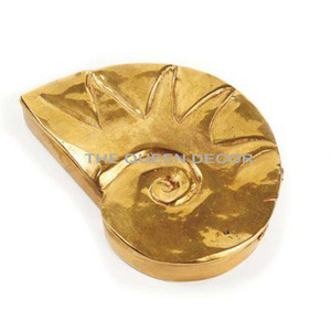 Poids de papier de forme de pomme en métal en laiton de luxe pour le bureau à domicile et l'artisanat décoratif de poids de papier de table d'école - Product Image 5