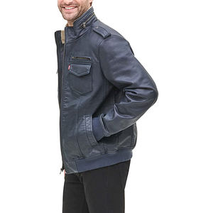 Vestes en cuir véritable pour moto, mode décontractée, qualité professionnelle, fabrication sur mesure 2023, logo personnalisé, service OEM pour hommes - Product Image 3