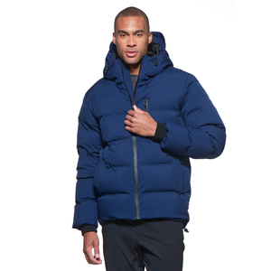 เสื้อโค้ทขนห่านสีน้ำเงินเข้มของผู้ชายใหม่2024เสื้อแจ็คเก็ตฤดูหนาวให้ความอบอุ่น90/10ฤดูหนาว - Product Image 2