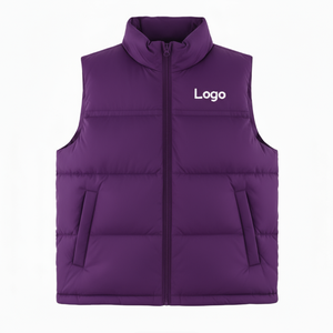 Gilet matelassé pour les vêtements d'hiver en plein air avec broderie personnalisée et construction solide pour un confort unisexe et une superposition décontractée - Product Image 3