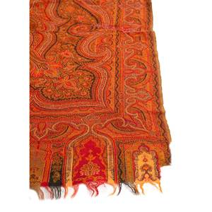 Alfombras de Lana Tejida Plana Rojas y Naranjas Nayaab Pae-5075 para el Hogar, Alfombra Rectangular 3D para Sala de Estar, para Decoración - Product Image 3