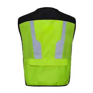 Venta al por mayor de fábrica Personalización Multi-Bolsillo Hombre Trabajo Carga Fotógrafo Malla negra Utilidad A prueba de viento Pesca al aire libre Chaleco de hombre - Product Image 3