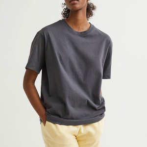 T-shirt rose surdimensionné personnalisé à épaules tombantes 100% coton T-shirts pour femmes vierges - Product Image 1