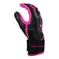 Gants de baseball Broce Bolt OEM en cuir pour l'interieur de terrain, haute adhérence, antidérapants, respirants, pour l'entraînement et les matchs sportifs