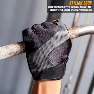 Top Fashion Factory-Made Premium Quality Gym Fitness Guantes Venta caliente Etiqueta personalizada Material de cuero de alta calidad Precio razonable - Product Image 5