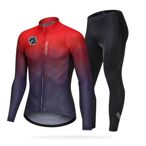 OEM Sportswear Breathable <b>Padded</b> <b>Bike</b> Jersey and <b>Shorts</b> Set Cycling Bib Uniform 100% Polyester for Sports Use - Product Image 6
