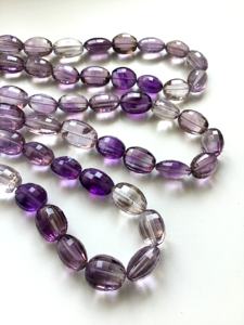 Cuentas Ovaladas de Amatista de 375.00 Quilates, Corte Cóncavo, 1 Hilo, Naturales, para la Elaboración de Joyería Fina - Product Image 3