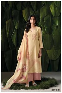 Mode moderne avant Georgette Salwar Kameez Unique hiver été fête porter coton Kota imprimé brodé indien pakistanais - Product Image 3