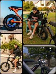 X1S 2025 E bikes สำหรับผู้ใหญ่, จักรยานไฟฟ้า750W ล้อความเร็ว25 MPH สูงสุด, ช่วง38ไมล์ (PAS1), 20 "x 4" ยางอ้วน, เมือง/โรงเรียน - Product Image 5