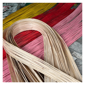 Tiras de Bambú Coloridas, Tiras de Bambú Natural Teñidas para Tejido de Muebles, Decoración Artesanal y Producción Artesanal, Vietnam - Product Image 2
